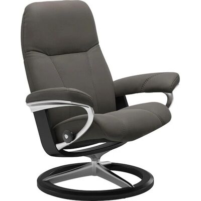Stressless Consul PALOMA grey - Signature Base Schwarz - Recliner Stressless Consul PALOMA grey - Signature Base Schwarz - Recliner
