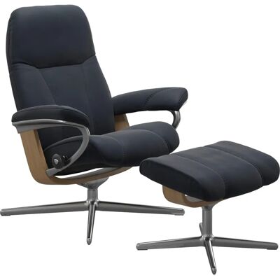 Stressless Consul - Blau Leder Relaxsessel mit BalanceAdapt Stressless Consul - Blau Leder Relaxsessel mit BalanceAdapt