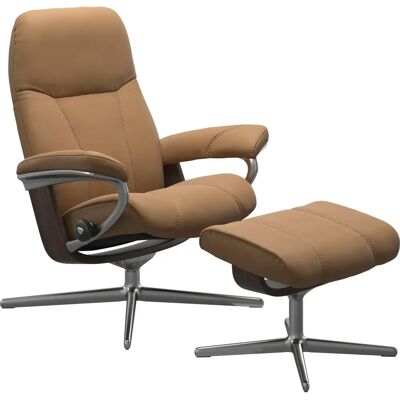Stressless Consul Relaxsessel – Taupe Paloma Leder, Verstellbar, Norwegen Stressless Consul Relaxsessel – Taupe Paloma Leder, Verstellbar, Norwegen