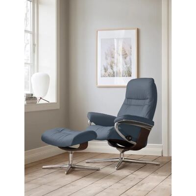 Stressless Sunrise Sparrow Blau PALOMA Leder Relaxsessel - Sessel Stressless Sunrise Sparrow Blau PALOMA Leder Relaxsessel - Sessel