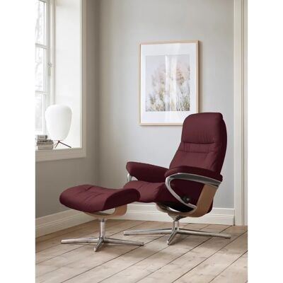 STRESSLESS Sunrise Grau BATICK Leder Relaxsessel - Sessel STRESSLESS Sunrise Grau BATICK Leder Relaxsessel - Sessel