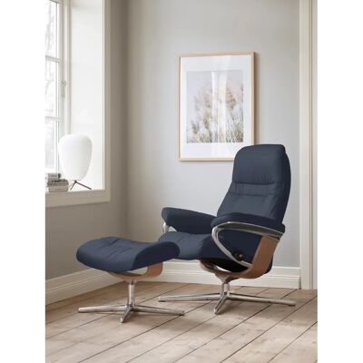 Stressless Sunrise Oxford Blau Leder Relaxsessel - Sessel Stressless Sunrise Oxford Blau Leder Relaxsessel - Sessel