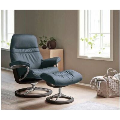 Wenge Leder Stressless Sunrise Relaxsessel - Komfortabler Drehstuhl Wenge Leder Stressless Sunrise Relaxsessel - Komfortabler Drehstuhl