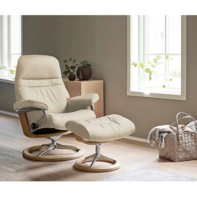 Stressless Sunrise Beigen Ledersessel - Relaxsessel Stressless Sunrise Beigen Ledersessel - Relaxsessel
