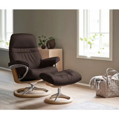 Stressless Sunrise Ledersessel - Relaxfunktion & Drehsystem Stressless Sunrise Ledersessel - Relaxfunktion & Drehsystem