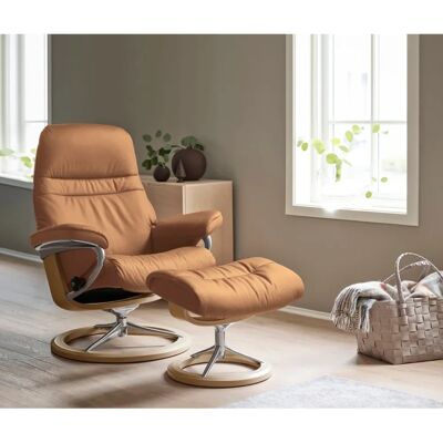 STRESSLESS Sunrise Taupe Leder Relaxsessel - Komfortabler Sessel STRESSLESS Sunrise Taupe Leder Relaxsessel - Komfortabler Sessel