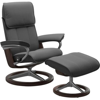 Stressless Admiral Grau BATICK Leder Relaxsessel - Recliner Chair Stressless Admiral Grau BATICK Leder Relaxsessel - Recliner Chair