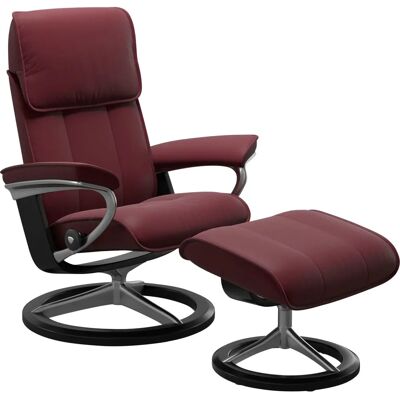 Stressless Admiral Fußhocker - Fußhocker, Leder BATICK, Signature Base Schwarz Stressless Admiral Fußhocker - Fußhocker, Leder BATICK, Signature Base Schwarz