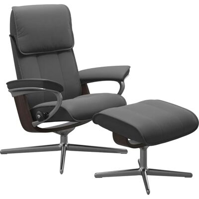Stressless Admiral Grau Batick Leder Hocker - Hocker Stressless Admiral Grau Batick Leder Hocker - Hocker