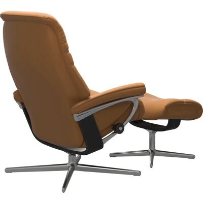 STRESSLESS Sunrise Leder Relaxsessel mit Cross Base - Relax & Dreh STRESSLESS Sunrise Leder Relaxsessel mit Cross Base - Relax & Dreh