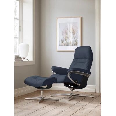 STRESSLESS Sunrise Oxford Blau Leder Relaxsessel - Relaxsessel STRESSLESS Sunrise Oxford Blau Leder Relaxsessel - Relaxsessel