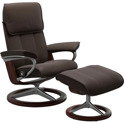 Stressless Admiral Leder Sessel - Relax Drehfunktion - Braun Stressless Admiral Leder Sessel - Relax Drehfunktion - Braun