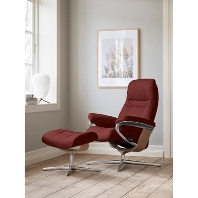 STRESSLESS Sunrise Cherry PALOMA Leder Relaxsessel - Bequemer Stuhl STRESSLESS Sunrise Cherry PALOMA Leder Relaxsessel - Bequemer Stuhl