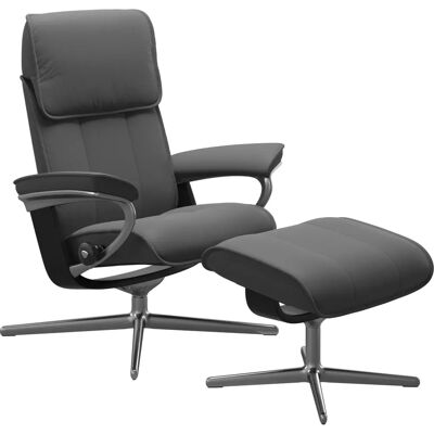 STRESSLESS Admiral Grau Leder Relaxsessel - Sessel STRESSLESS Admiral Grau Leder Relaxsessel - Sessel