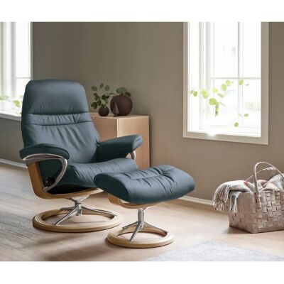 Stressless Sunrise Relaxsessel - Lederarmlehne mit Drehfunktion & BalanceAdapt Stressless Sunrise Relaxsessel - Lederarmlehne mit Drehfunktion & BalanceAdapt