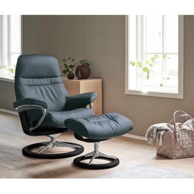 Stressless Sunrise Leder Relaxsessel - Dreh & BalanceAdapt Stressless Sunrise Leder Relaxsessel - Dreh & BalanceAdapt