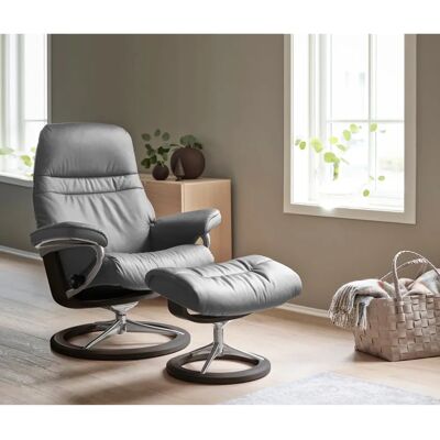 Stressless Sunrise Grau Leder Relaxsessel - Relaxsessel Stressless Sunrise Grau Leder Relaxsessel - Relaxsessel