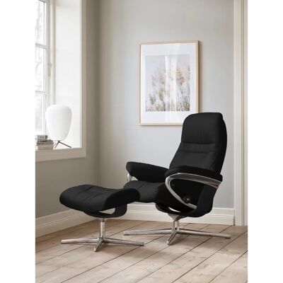 Stressless Sunrise Schwarzer BATICK Relaxsessel - Dreh- & Relaxfunktion Stressless Sunrise Schwarzer BATICK Relaxsessel - Dreh- & Relaxfunktion