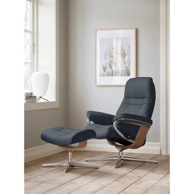 Stressless Sunrise Atlantic Blue Leder Relaxsessel - Sessel Stressless Sunrise Atlantic Blue Leder Relaxsessel - Sessel
