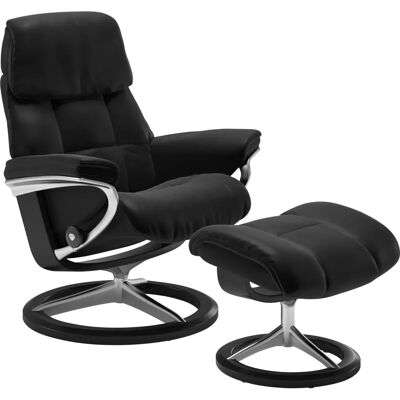 STRESSLESS Ruby Relaxsessel - Leder, Schwarz, Signature Base, 78x100x76cm - Relax Chair STRESSLESS Ruby Relaxsessel - Leder, Schwarz, Signature Base, 78x100x76cm - Relax Chair