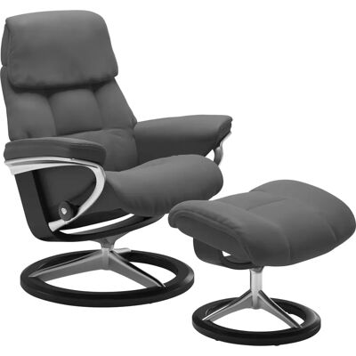 Stressless Ruby Grau Batick Leder Sessel - Relaxsessel Stressless Ruby Grau Batick Leder Sessel - Relaxsessel