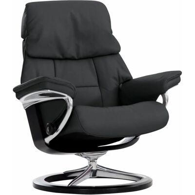 STRESSLESS Ruby - Wenge Füße - Schwarzes Leder S STRESSLESS Ruby - Wenge Füße - Schwarzes Leder S