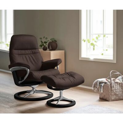 STRESSLESS Sunrise Leder Relaxsessel - Drehbarer Komfortsessel mit BalanceAdapt STRESSLESS Sunrise Leder Relaxsessel - Drehbarer Komfortsessel mit BalanceAdapt