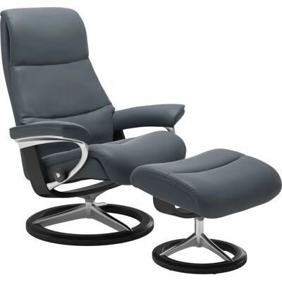 Stressless View Fußhocker - Atlantic Blue BATICK - 57x43x47cm Stressless View Fußhocker - Atlantic Blue BATICK - 57x43x47cm