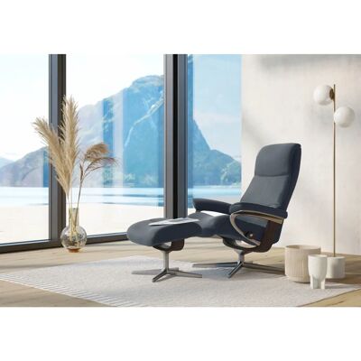 Stressless View Atlantic Blau Leder Relaxsessel - Relaxfunktion Stressless View Atlantic Blau Leder Relaxsessel - Relaxfunktion