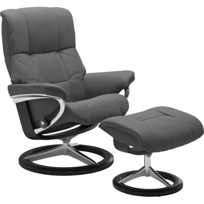 STRESSLESS Mayfair Grau BATICK Leder Relaxsessel - Sessel STRESSLESS Mayfair Grau BATICK Leder Relaxsessel - Sessel