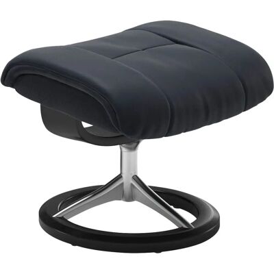 Stressless Mayfair Schattenblau Paloma Leder Fußhocker - Fußhocker Stressless Mayfair Schattenblau Paloma Leder Fußhocker - Fußhocker