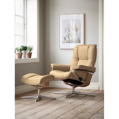 STRESSLESS Mayfair - Kreuzfuß Eiche Leder Relaxsessel STRESSLESS Mayfair - Kreuzfuß Eiche Leder Relaxsessel
