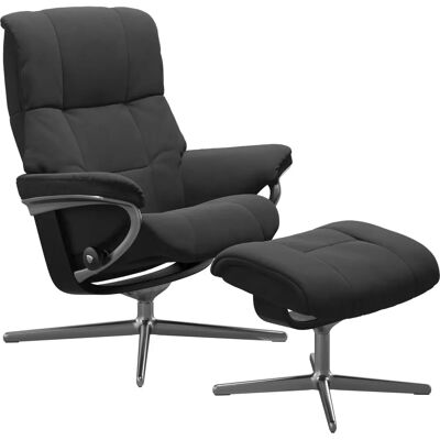 Stressless Mayfair Fußhocker - Microfaser DINAMICA, Cross Base, Grau Stressless Mayfair Fußhocker - Microfaser DINAMICA, Cross Base, Grau