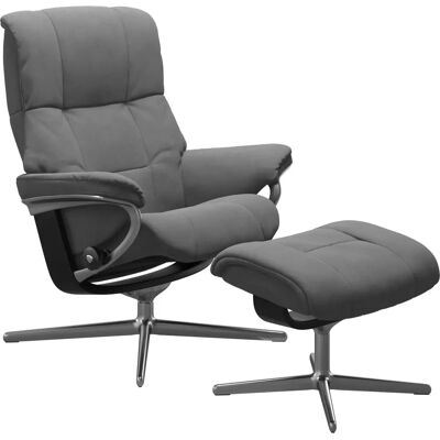 Stressless Mayfair Hocker - Microfaser Dinámica, Kreuzbasis, Grau Stressless Mayfair Hocker - Microfaser Dinámica, Kreuzbasis, Grau
