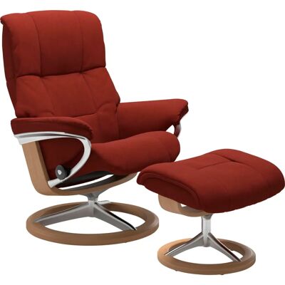 Stressless Mayfair Sessel - Signature Basis, rot, Microfaser Stressless Mayfair Sessel - Signature Basis, rot, Microfaser