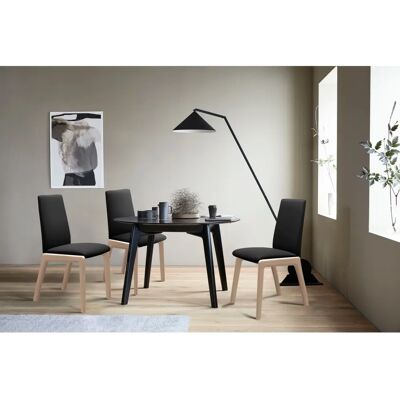 Stressless Laurel Polsterstuhl - Low Back, Schwarz Leder, Massivholz Stressless Laurel Polsterstuhl - Low Back, Schwarz Leder, Massivholz