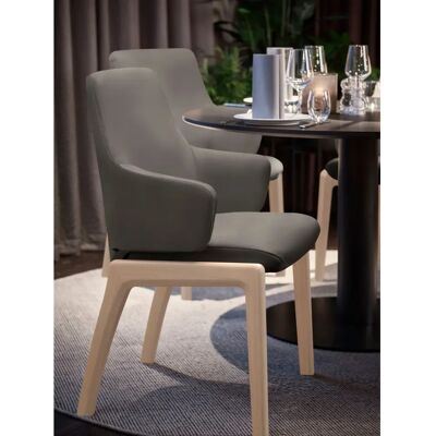STRESSLESS Laurel Sessel - Leder PALOMA, Grau, Massivholz, 58x92x59cm STRESSLESS Laurel Sessel - Leder PALOMA, Grau, Massivholz, 58x92x59cm