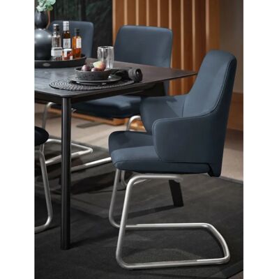 Stressless Laurel Armlehnenstuhl - Mikrofaser, Stahl, Blau - Sessel Stressless Laurel Armlehnenstuhl - Mikrofaser, Stahl, Blau - Sessel