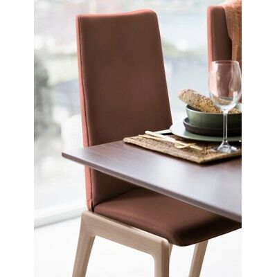 Stressless Laurel Polsterstuhl - Hoher Rücken, Braun Leder, Holzrahmen Stressless Laurel Polsterstuhl - Hoher Rücken, Braun Leder, Holzrahmen