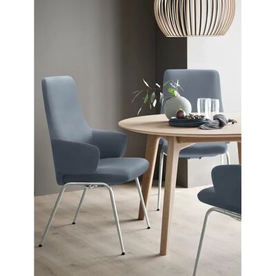 STRESSLESS Laurel Bürostuhl - Hoch Rücken, Blau Leder, Skandinavisches Design STRESSLESS Laurel Bürostuhl - Hoch Rücken, Blau Leder, Skandinavisches Design