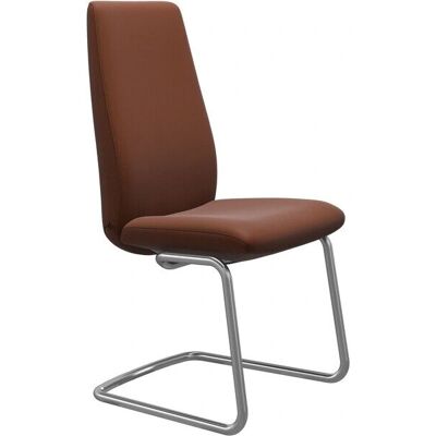 Stressless Laurel Polsterstuhl - Hoch Rücken, Leder, Stahl, Braun Stressless Laurel Polsterstuhl - Hoch Rücken, Leder, Stahl, Braun