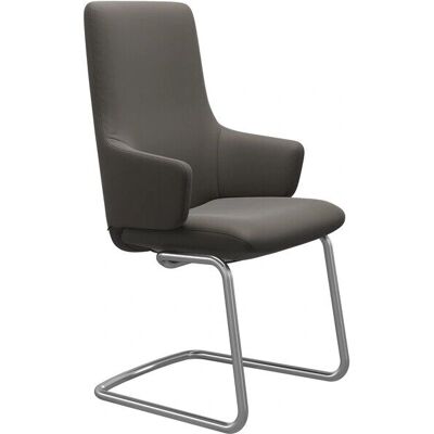 Stressless Laurel Polsterstuhl - Hochrück, Leder, Grau Stressless Laurel Polsterstuhl - Hochrück, Leder, Grau