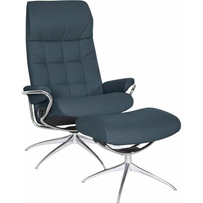 Stressless London Blau Leder Relaxsessel - Relaxsessel Stressless London Blau Leder Relaxsessel - Relaxsessel