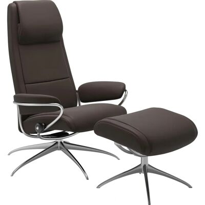 Stressless Paris Relaxsessel - Braun Leder, Verstellbar, Drehbar Stressless Paris Relaxsessel - Braun Leder, Verstellbar, Drehbar