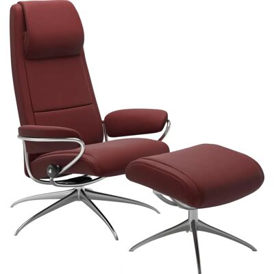 Stressless Paris Cherry Paloma Leder Relaxsessel - Sessel Stressless Paris Cherry Paloma Leder Relaxsessel - Sessel