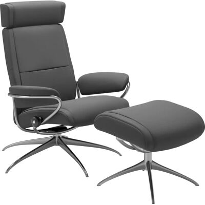 STRESSLESS Paris Grau Leder Relaxsessel - Sessel STRESSLESS Paris Grau Leder Relaxsessel - Sessel