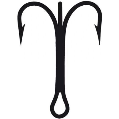 Mustad 9430 DS 5X Gray Triple Hook - Fishing Equipment Mustad 9430 DS 5X Gray Triple Hook - Fishing Equipment