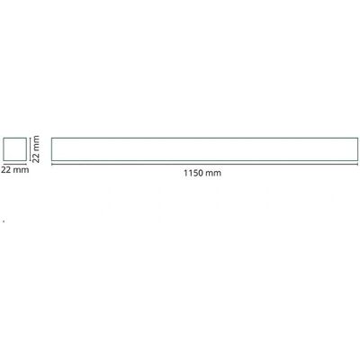 SG Armaturen Zip 230V 1,15m skinnesystem - Moderne design SG Armaturen Zip 230V 1,15m skinnesystem - Moderne design