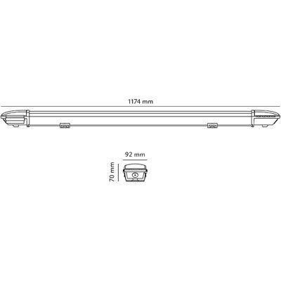 Sg LED-Wannenleuchte 4000K - LED-Wannenleuchte Sg LED-Wannenleuchte 4000K - LED-Wannenleuchte