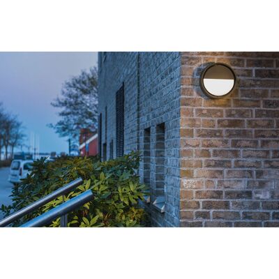 SG Armaturen Wandleuchte - Rund Graphit, Dimmbar, 7W, 4000K - Wandlampe SG Armaturen Wandleuchte - Rund Graphit, Dimmbar, 7W, 4000K - Wandlampe